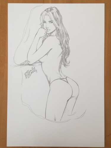 Comic originalzeichnung rogue - comic,