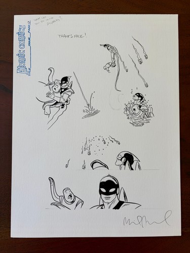 Spaceman original comic art - comic, by