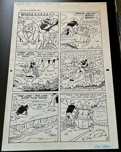 Original comic art archie - comic, &