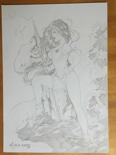 Comic originalzeichnung rogue - comic,