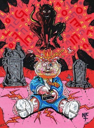 Adam bomb fan art dark - art, comic