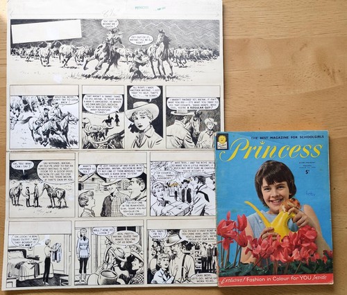 Large comic art 1960 - large, art,