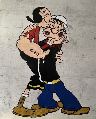Original ölgemälde comic pop - Ölgemälde,