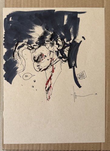 Jock joker original art - original,