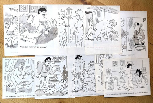 Ten original hand drawn adult - ten,