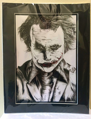 Heath ledger joker portrait - joker,